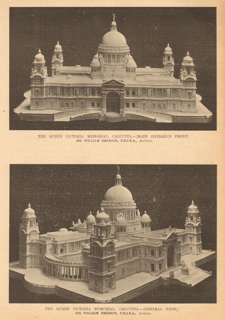 Queen Victoria Memorial, Calcutta. Sir William Emerson, Architect. India 1905